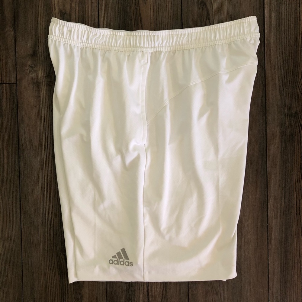 White adidas Basketball Shorts